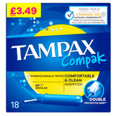 Tampax Compak - Regular Tampons With Applicator - 18pcs Tampax Compak - Regular Tampons With Applicator - 18pcs Tampax Compak - Regular Tampons With Applicator - 18pcs Tampax Compak - Regular Tampons With Applicator - 18pcs Tampax Compak - Regular Tampons With Applicator - 18pcs.